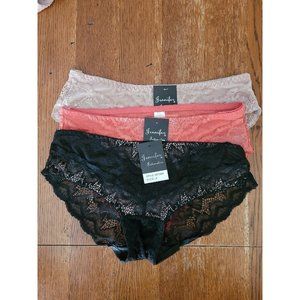 Jennifer Intimates Lace Panties 3 pack small